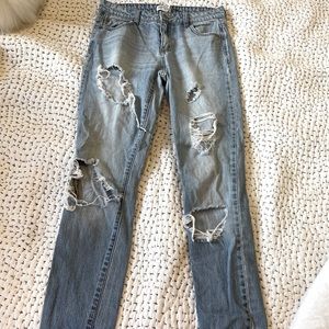 Forever 21 Ripped Jeans